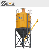 Silo à ciment de 100 tonnes, capacité de chargement de 75 mètres cubes de ciment, poids de 6 tonnes