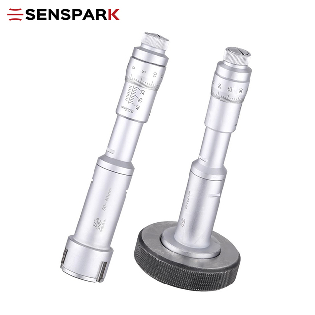Precision Three-Point Three-Jaw Inner Micrometer for Milling Machine Internal Hole Measurement 20-25-30-40-50mm