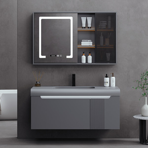 הגעה חדשה עם שכבה רב-שכבתית עץ עמיד למים קרמיקה ארון קיר רכוב קיר - Product Image 3