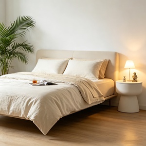 Fabricant professionnel, housse de couette personnalisée en polyester 100% pour lit double ou queen size, jaune, pour enfants - Product Image 3