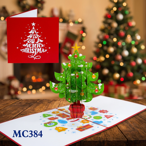 <b>Top</b> Trending Custom Design Handmade Paper Crafts Vietnam Hanoi Love Style <b>Christmas</b> <b>Tree</b> 3D Pop Card Gifts Decorations Best - Product Image 4