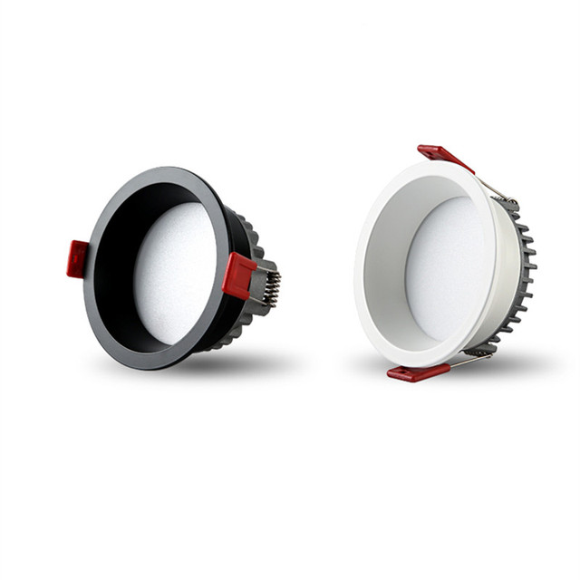 Indoor commercial mall led down light cob anti glare recessed ceiling downlight fixture dimmable led downlights