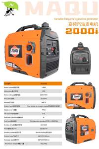 Générateur onduleur portable super silencieux 1.8kVA 220V/380V Moteur 4 temps Mode Eco pour le camping de secours à domicile Utilisation en extérieur - Product Image 4