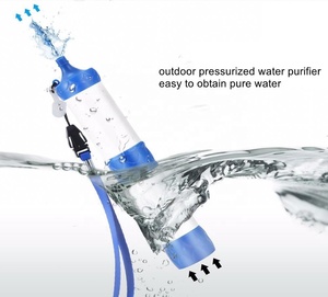 Système de purification d'eau Survivor Filter Pro pour la survie - Filtre à eau portable léger à pompe manuelle pour la randonnée et <span class=keywords><strong>le</strong></span> trekking - Product Image 3