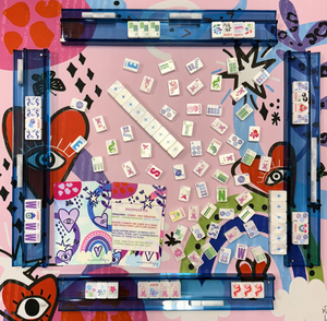 Venta al por mayor de fábrica: Nuevo juego de Mahjong americano de lujo de 160 fichas de acrílico grabado de 4 capas para viaje - Product Image 3