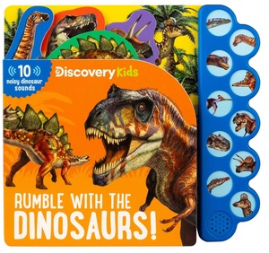 <span class=keywords><strong>Discovery</strong></span> Kids Rumble with the Dinosaurs Libro de sonido de 10 botones Libro de sonido interactivo para niños - Product Image 2
