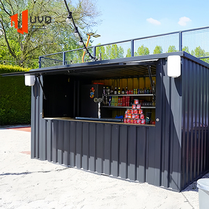 Contenedor de envío móvil de diseño modular de construcción rápida, <span class=keywords><strong>tienda</strong></span> minorista, <span class=keywords><strong>tienda</strong></span> de cafés al aire libre personalizable con apariencia de acero única - Product Image 1