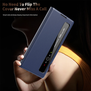 Custodia <span class=keywords><strong>per</strong></span> <span class=keywords><strong>telefono</strong></span> intelligente con finestra e porta carte in pelle PU <span class=keywords><strong>per</strong></span> Samsung Z Fold 4 5 6 7: rispondi alle chiamate senza ribaltare la <span class=keywords><strong>cover</strong></span> - Product Image 3