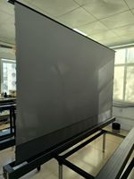 Telon Screen 84 "PET Crystal ALR UST 4K Ultra Short Throw Floor Rising Projector Screen pour Home Cinéma