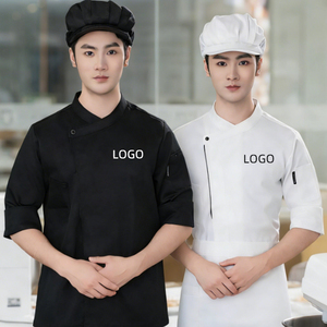 Vêtements de travail en coton élastique pour <span class=keywords><strong>la</strong></span> pâtisserie, uniforme personnalisé pour boulangerie, chef de pâtisserie, vêtements de travail à manches longues - Product Image 1