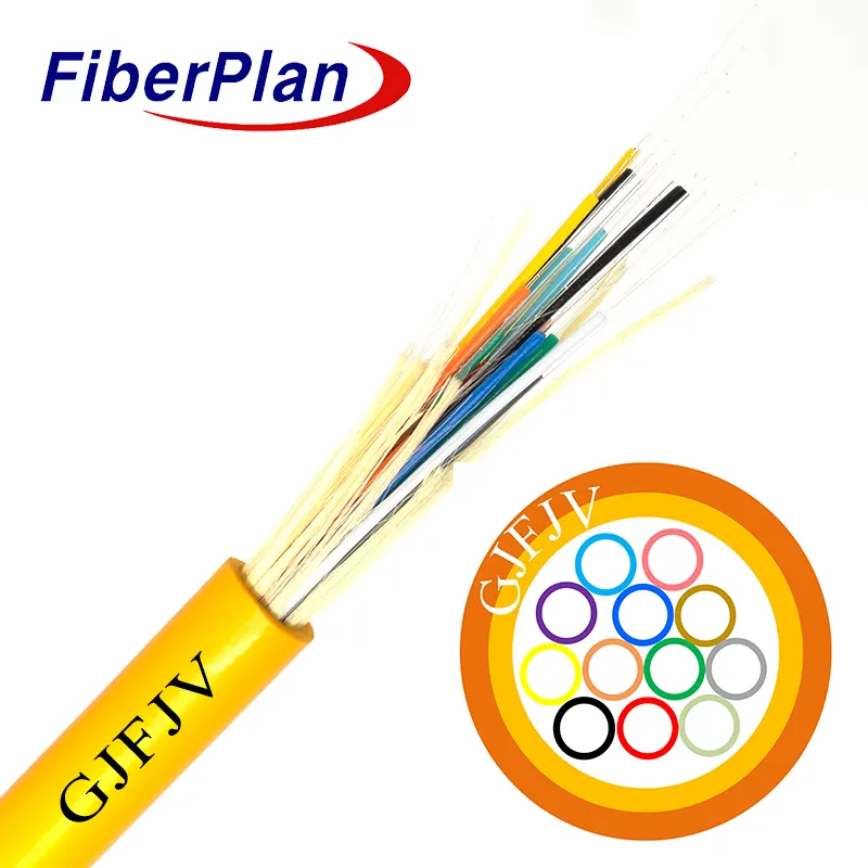 Fiberplan gjfjv 12 Lõi đa trong nhà 2 4 6 8 10 12 24 48 lõi cáp quang