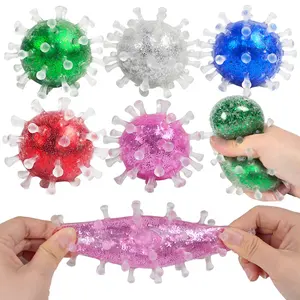 Neuheit Großhandel TPR Virus-Styling-Ball Anti-Stress-Quetschball Stresslinderungs-Spielzeug Squishy Ball