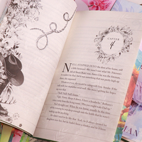 Impresión de Libros Personalizados de Edición Especial con Tapas Blandas, Bordes Pintados y Juego de Libros con Patrón Impreso en la Espina y Bordes Artísticos