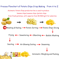 Nouvelle Ligne de Production de Chips de Banane, Légumes, Pommes de Terre et Plantains Frais, Entièrement Automatique, à Petite Échelle et de Haute Qualité
