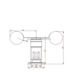 Capteur de vitesse du vent universel JL-FS2 (type courant 4-20mA/ type tension 0-5V) Anémomètre - Product Image 5