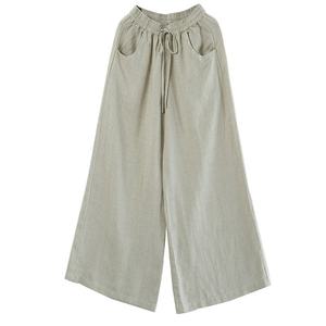 <span class=keywords><strong>Pantaloni</strong></span> <span class=keywords><strong>lunghi</strong></span> da donna in <span class=keywords><strong>lino</strong></span> di cotone <span class=keywords><strong>pantaloni</strong></span> larghi a vita alta <span class=keywords><strong>pantaloni</strong></span> larghi Casual primavera estate - Product Image 6