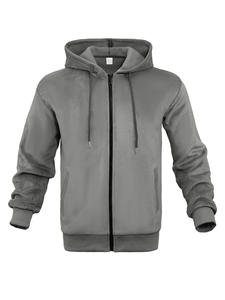 Chaqueta con Capucha de Forro Polar Compuesto Súper Suave para Hombre, Estilo Casual, con Cierre, Sudadera de Alta Calidad con Mezcla de Algodón y Poliéster - Product Image 5