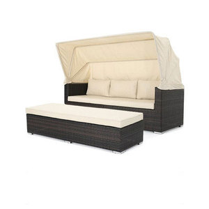 441D Hotel de lujo Moderno Sol Playa Muebles de exterior Tumbonas de piscina portátiles Jardín Tumbona Chaise Longue Daybed - Product Image 5