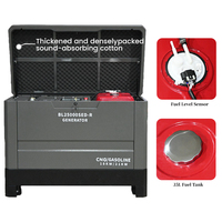 21KW Zweifuel-Generator CNG 18KW Benzin-Generator mit Elektrostart Wassergekühlter Generator für Einkaufszentren 35L Kraftstofftank