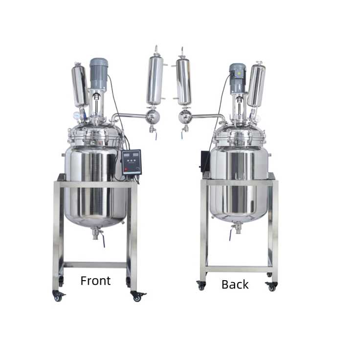 100L Jacketed Reaction Laboratory Chemical Industrial Double Layer ...