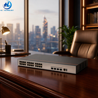Conmutador de Red Administrado Gigabit Ethernet de 24 Puertos 5735S-L24T4S-MA con 4 Puertos de Enlace Ascendente SFP, Unidad de Montaje en Rack para Empresas