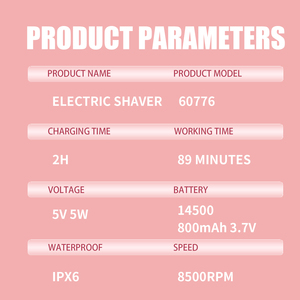 <span class=keywords><strong>Afeitadora</strong></span> Eléctrica Inalámbrica <span class=keywords><strong>DSP</strong></span> con Batería de 800 mAh, Pantalla LED Digital, Resistente al Agua IPX6, 8500 RPM, para Afeitar la Cabeza - Product Image 6