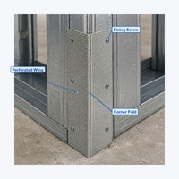 Profilé d'angle perforé en acier galvanisé pour plâtre, cornière de plâtre, taille personnalisée pour bord de plafond
