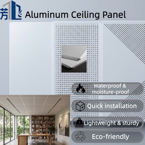 Hot Selling Fireproof Waterproof Powder Coated Coffered Drop Aluminum Ceiling Tiles <strong>2x2</strong> for Mall &amp; Gym - Product Image 4