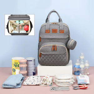 Mercado de Europa Venta caliente impermeable viaje plegable multifunción moda momia cuna mochilas mochila bolsa de pañales para mamá - Product Image 6