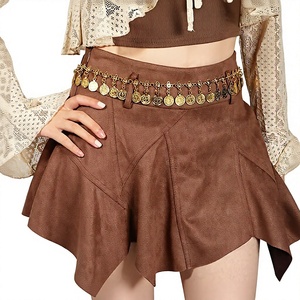 New-style Copper Waist Chain Accessory High-End Versatile Women's Ethnic Dress Belt Lobster Clasp Sequins 110cm Length 2-4cm