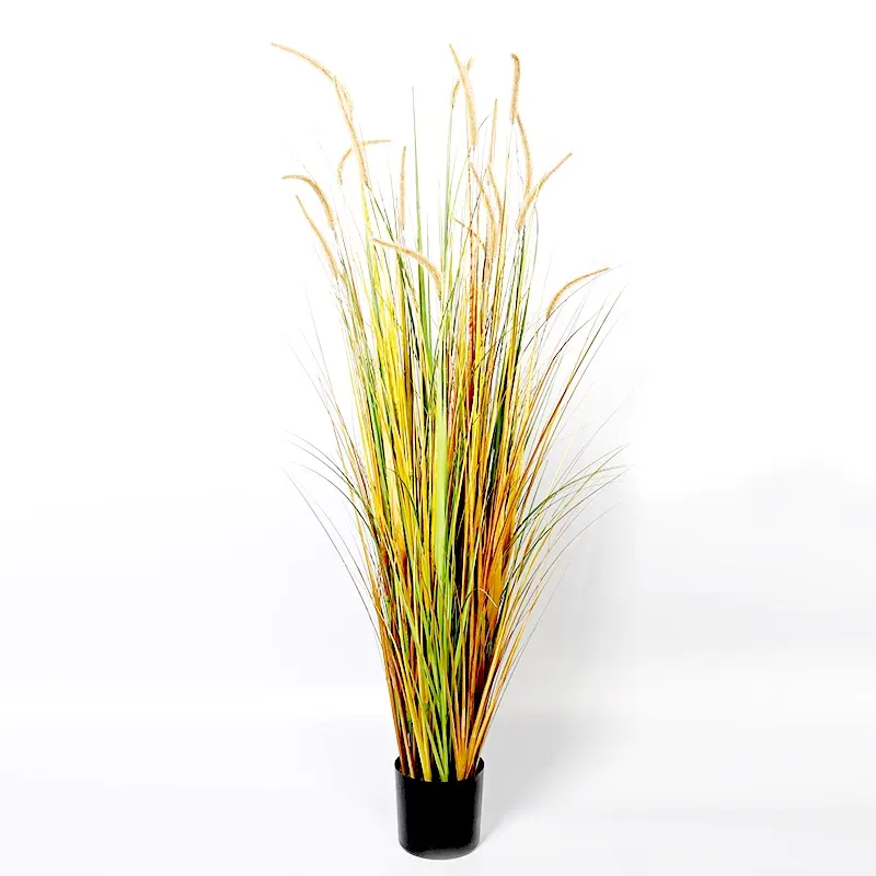 Venta caliente de Pampas Grass Artificial cebolla hierba para interior o al aire libre Decoración