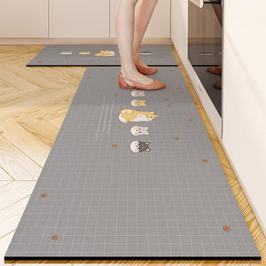 Tapis de cuisine en terre de diatomée rectangulaire antidérapant, absorbant l'eau, facile à nettoyer, motif original pour la protection du sol de la cuisine - Product Image 3