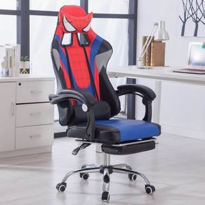 Chaise de <span class=keywords><strong>jeu</strong></span> WS 8044 Spider-Man, personnalisée, dossier haut, ergonomique, confortable, en cuir, avec fonction pivotante pour les joueurs - Product Image 2