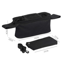 Sac organisateur de poussette de bébé pliant universel en gros avec compagnon de voyage à poche zippée détachable qui convient à toutes les poussettes