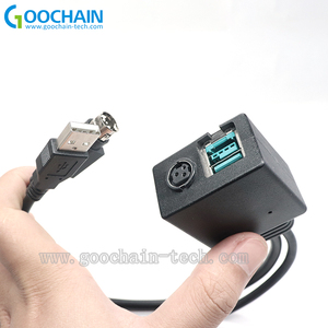 Cáp Súng Quét Dây Cáp Nguồn Nhà Sản Xuất Dữ Liệu Cáp Máy In Nguồn 12V USB + MINI DIN 3PIN - Product Image 3