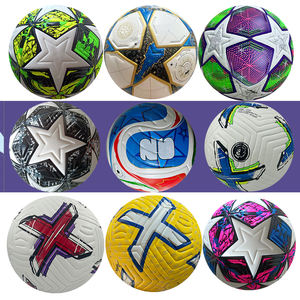 Balones de fútbol personalizados de tamaño 4, pelotas de cuero termoselladas de 8 paneles para entrenamiento EPL Champions League profesional de diferentes tipos - Product Image 2