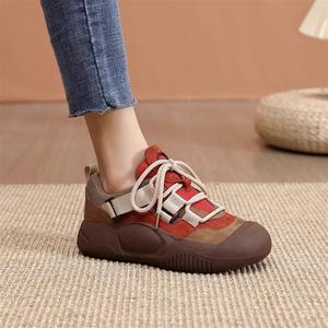 Chaussures pour femmes tendance 2024, légères, antidérapantes, polyvalentes, décontractées, augmentant la taille, style populaire pour la marche - Product Image 2