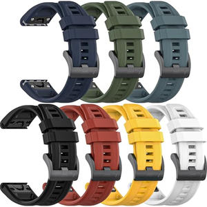 <span class=keywords><strong>Bracelet</strong></span> QuickFit pour Garmin <span class=keywords><strong>Fenix</strong></span> 7X 7 7S 6 6X Pro Smartwatch <span class=keywords><strong>Fenix</strong></span> 5X 5 S <span class=keywords><strong>Plus</strong></span> 3HR 945 935 <span class=keywords><strong>Bracelet</strong></span> en Silicone solaire saphir - Product Image 2