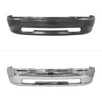 Pare-chocs avant chromé/noir OEM CH1002387 CH1002385 sans trous pour radar et feux antibrouillard pour Dodge Ram 1500 2009-2012, remplacement d'origine