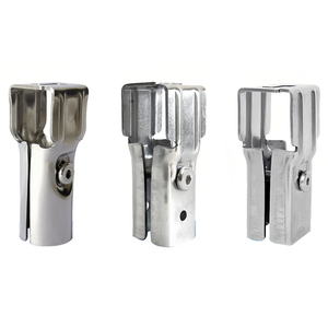 Connecteurs directs en forme de T pour porte en verre de douche, connecteurs fixes, tuyaux de raccordement en acier - Product Image 1