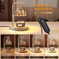Lampe chauffe-cire électrique en verre pour bougies et cires fondantes, brûleur d'aromathérapie, diffuseur de parfum pour chambre