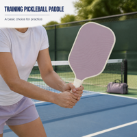 Raquette de pickleball d'entraînement 16 mm approuvée USAPA, haute qualité, design minimaliste et poignée enveloppée pour les jeux d'entraînement