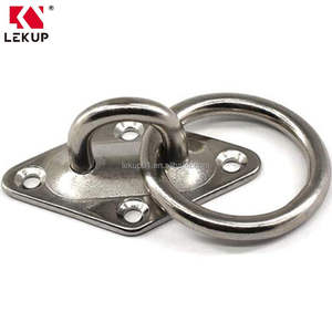 Plaque <span class=keywords><strong>d</strong></span>'<span class=keywords><strong>amarrage</strong></span> de pont de yacht de bateau marin de coussin de diamant <span class=keywords><strong>d</strong></span>'acier inoxydable résistant avec l'<span class=keywords><strong>anneau</strong></span> - Product Image 2