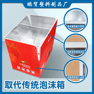 กล่องบรรจุภัณฑ์สตรอว์เบอร์รี Hongming ขนาด 5 ซม. กล่องเก็บอาหารหุ้มฉนวนอะลูมิเนียมฟอยล์ สำหรับส่งด่วน บรรจุผลิตผลสด - Product Image 3