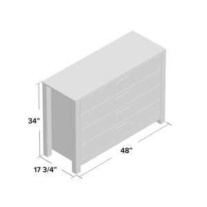 Mueble de dormitorio gris con cajones para niños, mueble barato de mediados de siglo - Product Image 6