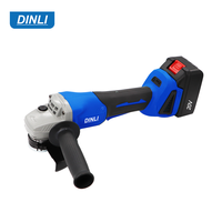 Meuleuse d'angle électrique sans fil DNLI 20V 12000 tr/min avec 3 vitesses, outils électriques sans fil pour la découpe industrielle et le bricolage
