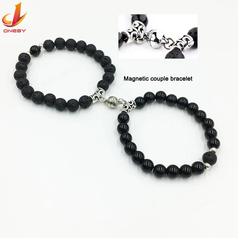 Magnetic Hematite Couple Set Stone Indian Inspirational Beach 2021 Brand Mens Bead Famous Brands Designer Bracelet