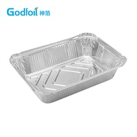 Barquette alimentaire jetable à prix abordable, emballage à emporter, plateau de cuisson au four, barquette en aluminium personnalisée sans lavage, écologique