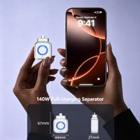 En stock : Séparateur 140W à charge complète avec reconnaissance IA et protection de batterie à arrêt automatique pour 17 appareils Type C