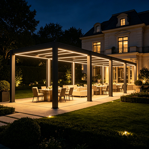 Gazebo Modular Expandible RKOVE para Exteriores, de Aleación de Aluminio Gruesa, con Persianas Ajustables, Inspección Completa Antes de la Entrega - Product Image 4